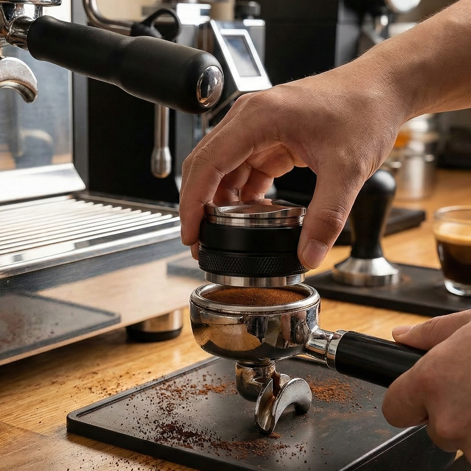 2-in-1 Espresso Leveler & Tamper